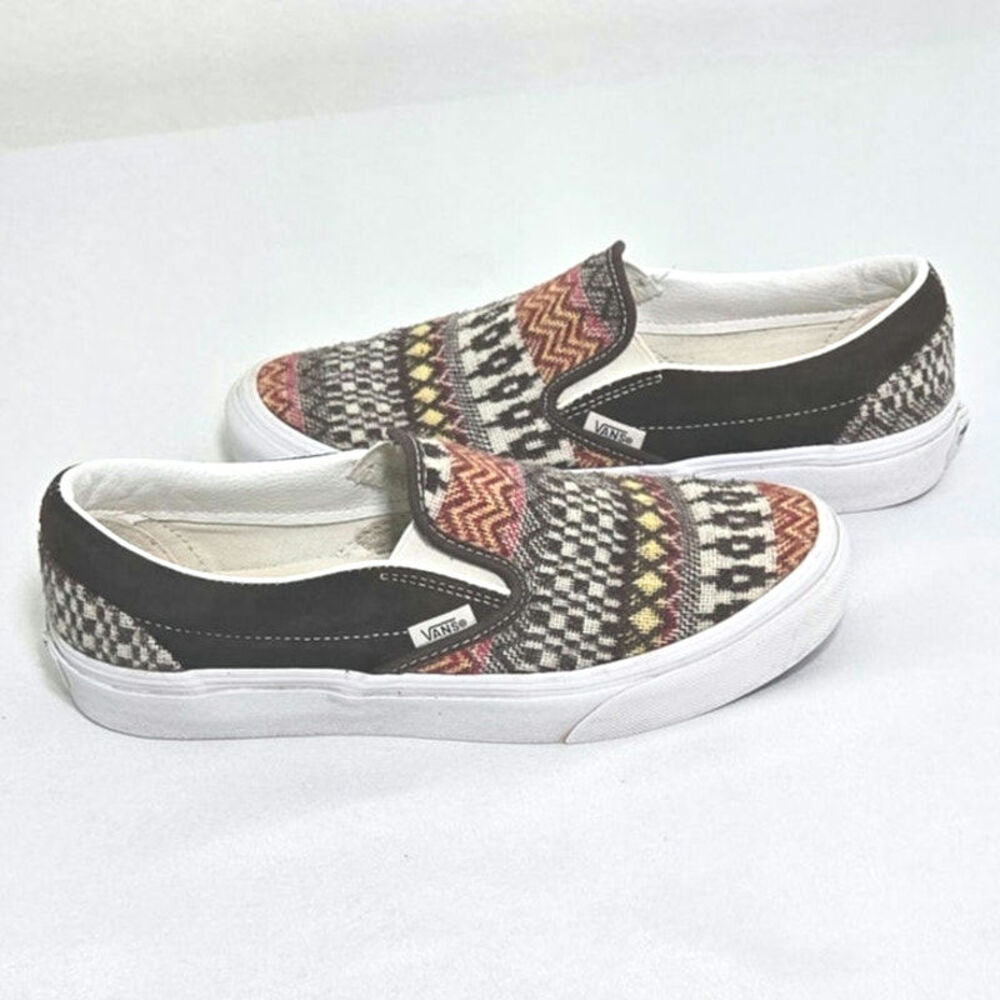 Vans Slip-On Patterned Canvas Shoes - Multicolor - Picture 6 of 9